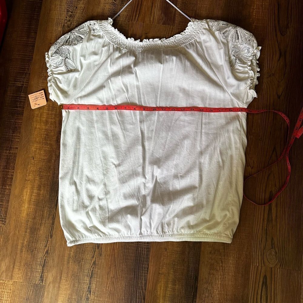 INC International Concepts White Blouse with Elegant Design - Picture 7 of 11